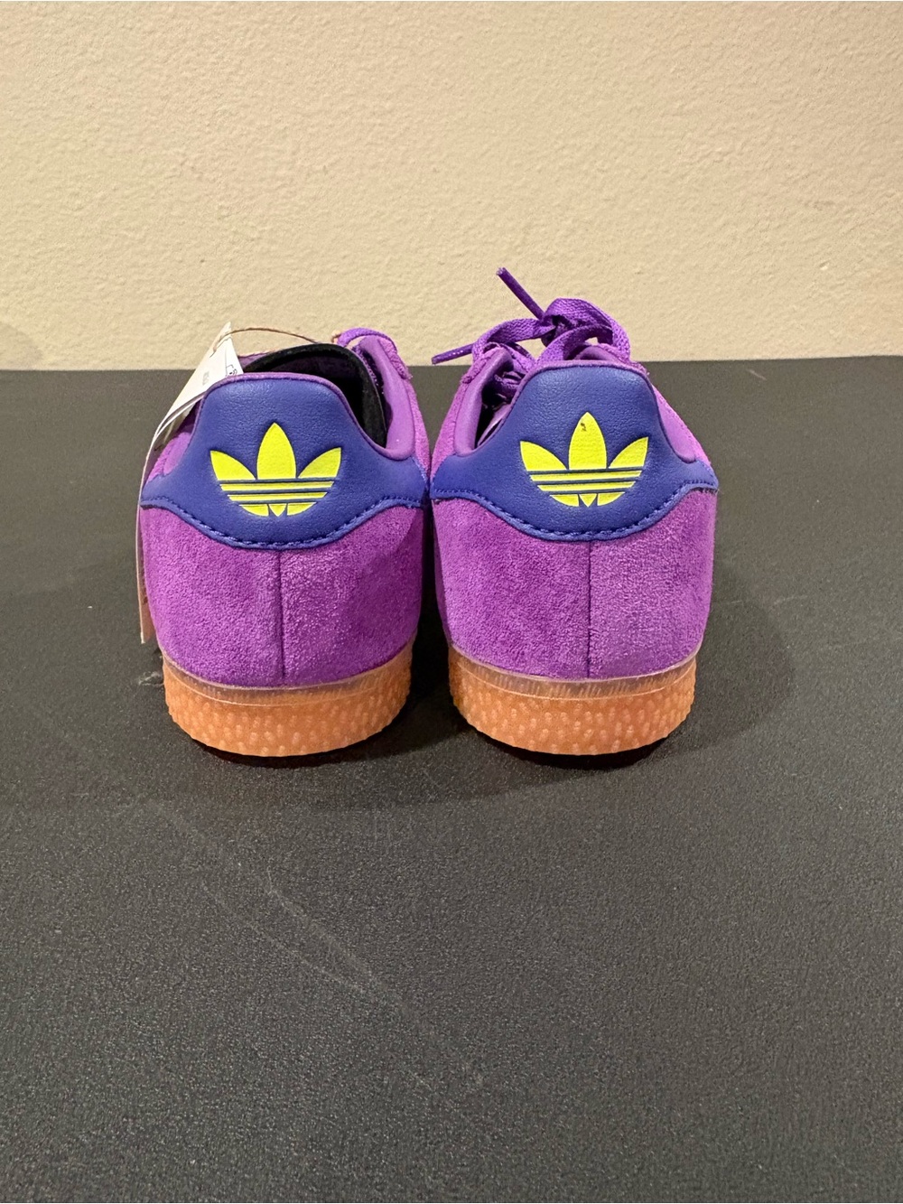 Adidas Gazelle CF EL I Active Purple Solar Yellow Shoes JP7136 Kid Toddler Sz 13 - Picture 6 of 11